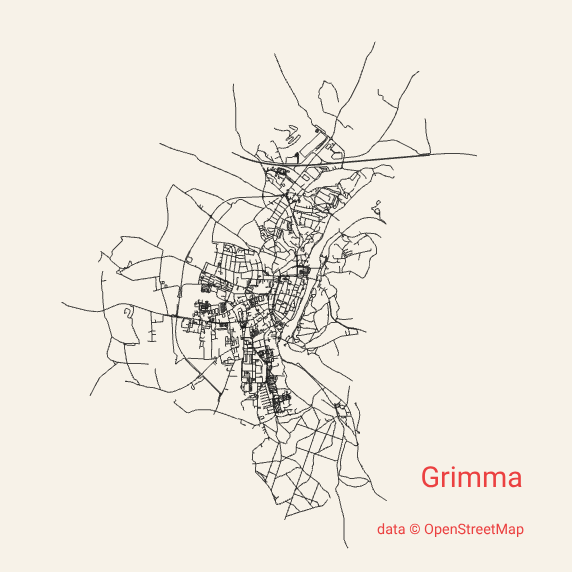 Map of Grimma