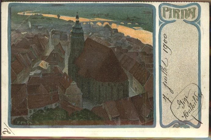 Postcard of Stadtkirche St. Marien in Pirna