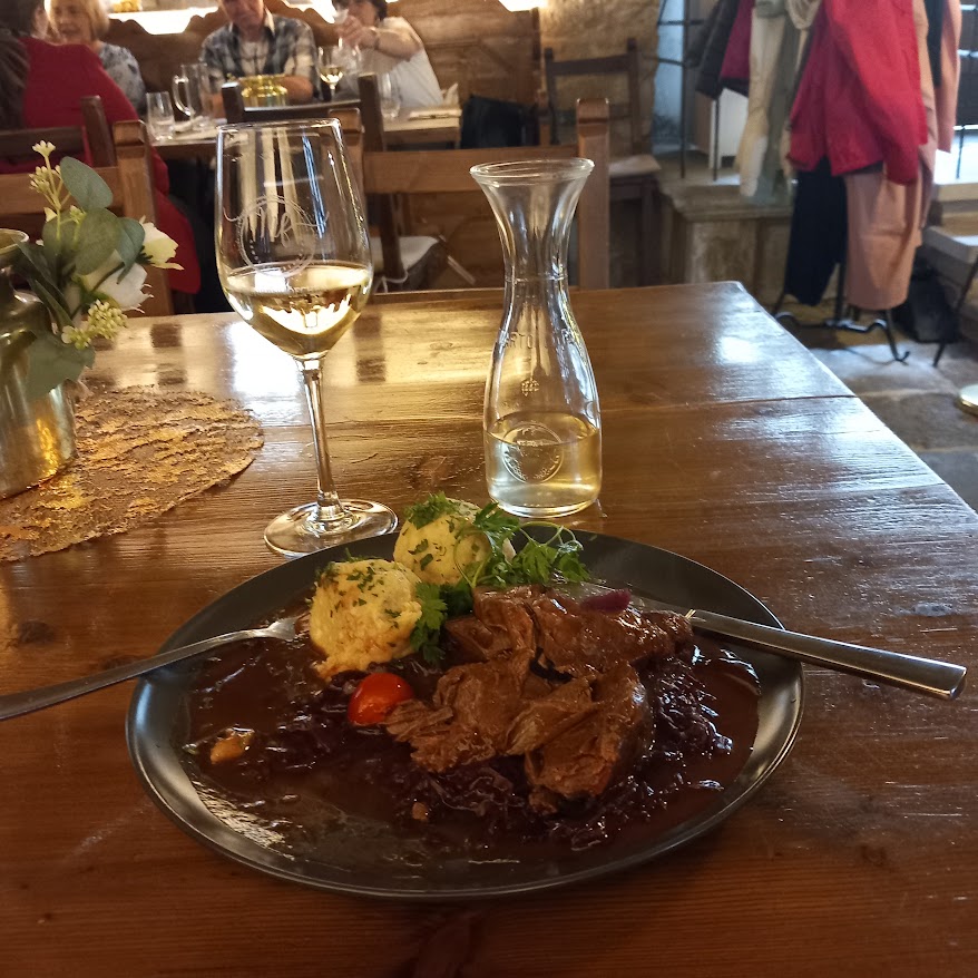 Meal at the Funkenhöfchen restaurant in Pirna
