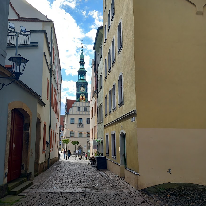Rathaus in Pirna town square