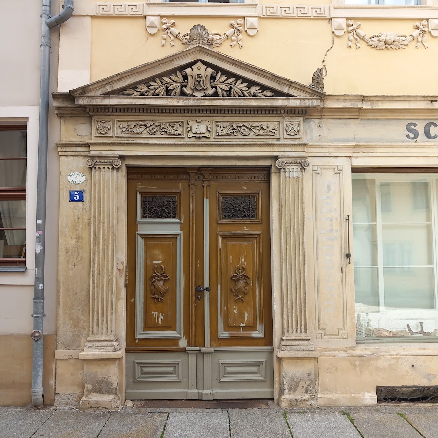 Buildings around Pirna town square