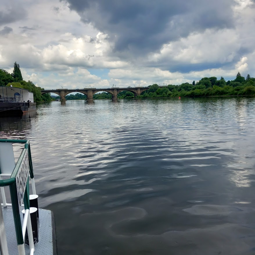View from the ferry across the Elbe