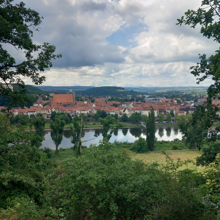 Elbe valley view from the trail